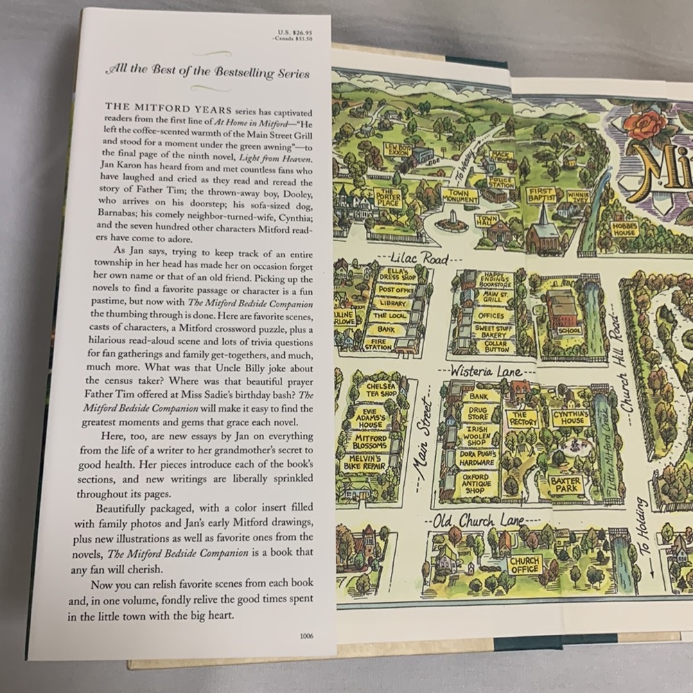 New Hardcover Book:  The Mitford Bedside Companion by Jan Karon - Picture 4 of 6